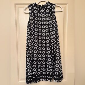 Sachin + Babi Black & White Mod Floral Mini Dress